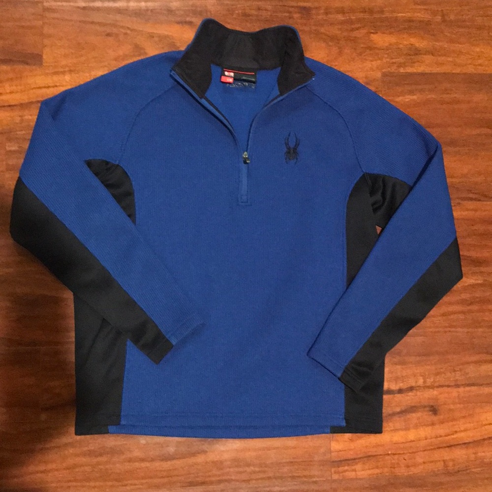 Men’s Spyder Blue Mid-Layer Quarter Zip